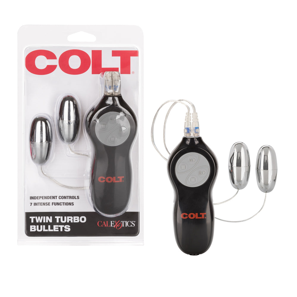 Colt Twin Turbo Bullets Silver | 716770047984 | Discreet Personal Wellness
