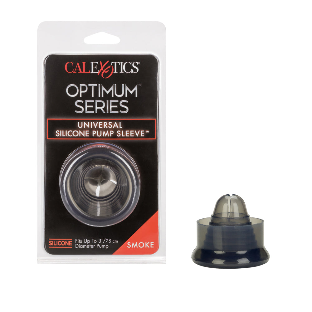 Optimum Series Universal Silicone Pump Sleeve Smoke | 716770060143 | Discreet Personal Wellness