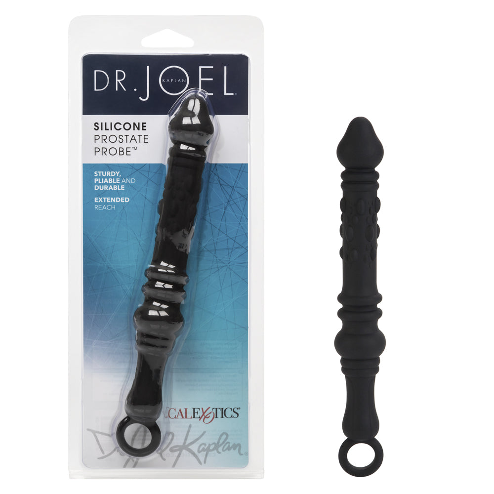 Dr. Joel Kaplan Silicone Prostate Probe Black | 716770066541 | Discreet Personal Wellness