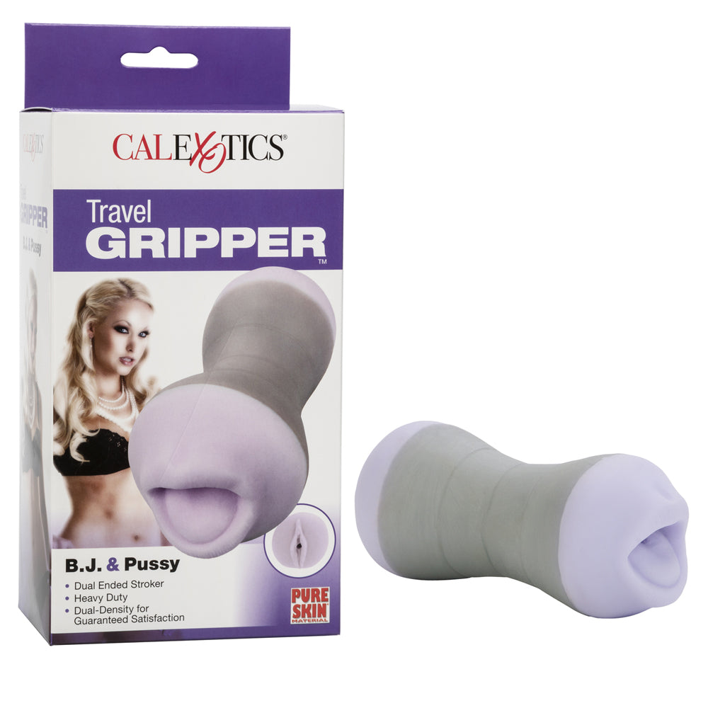 Travel Gripper B.J. & Vagina Purple | 716770068545 | Discreet Personal Wellness