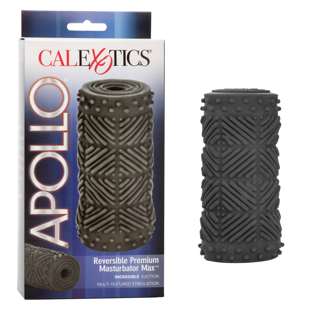 Apollo Reversible Premium Masturbator Max Gray | 716770080318 | Discreet Personal Wellness
