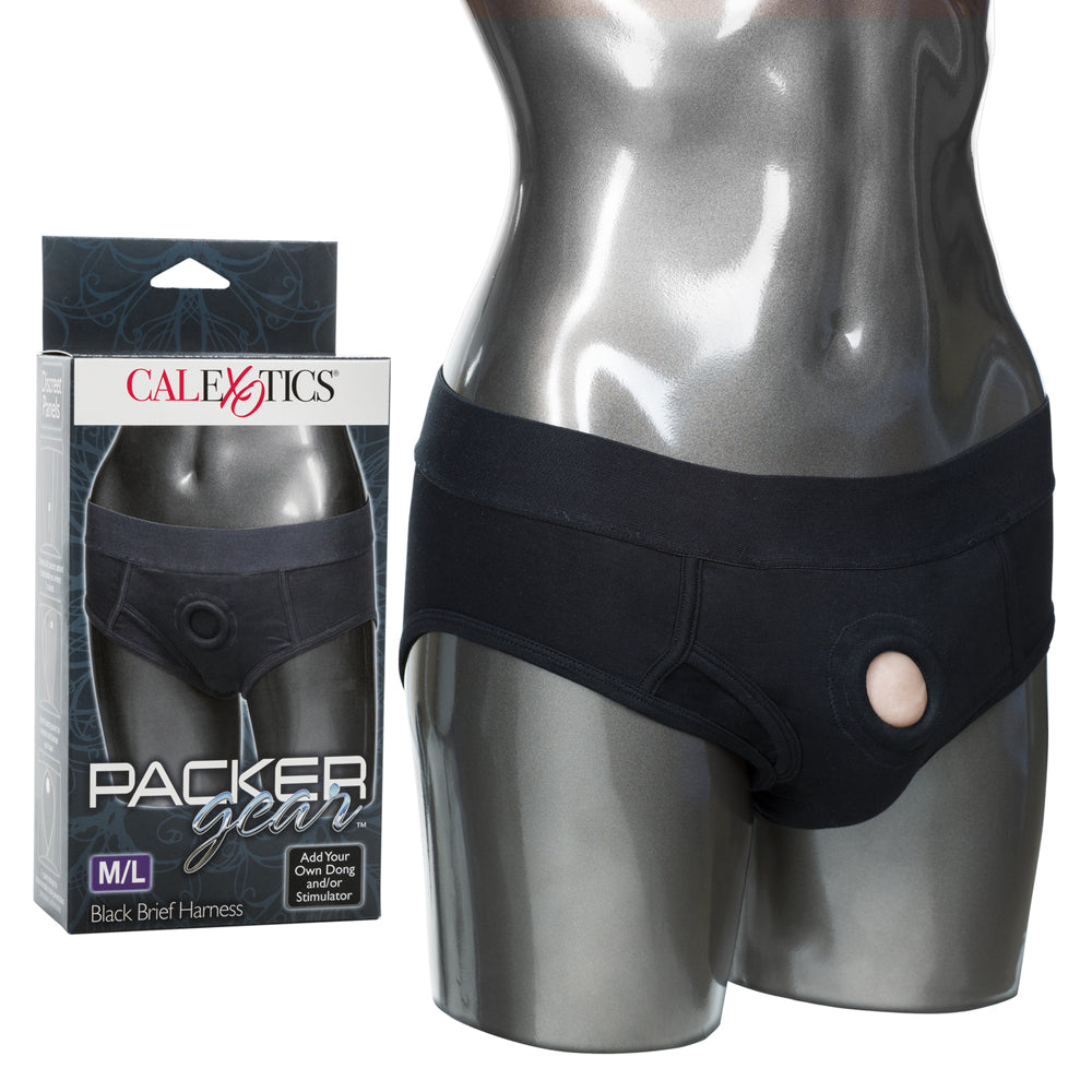 Packer Gear Black Brief Harness M/L | 716770081377 | Discreet Personal Wellness