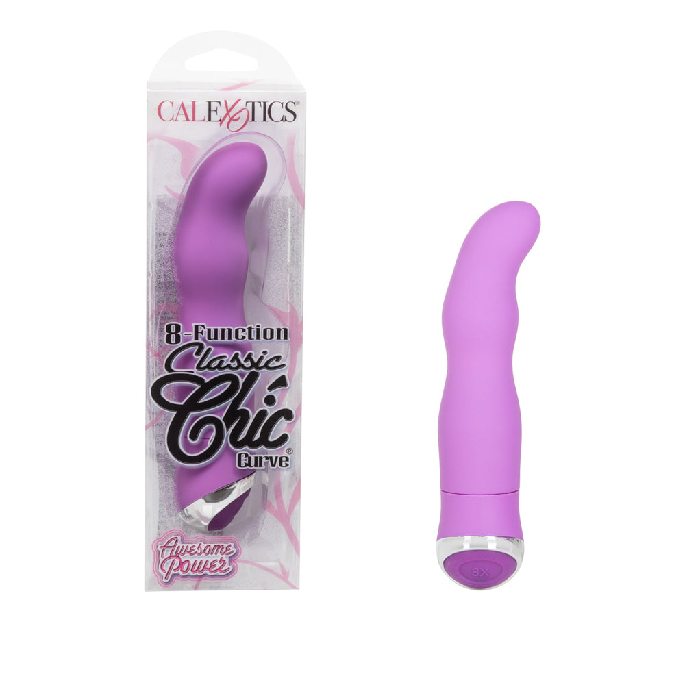 8-Function Classic Chic Curve Purple | 716770082497 | Discreet Personal Wellness