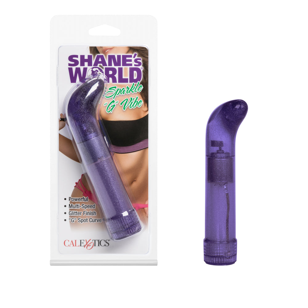 Shane's World Sparkle "G" Vibe Purple | 716770085276 | Discreet Personal Wellness