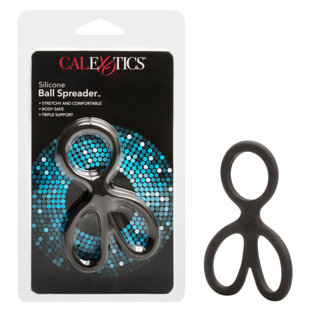 Silicone Ball Spreader Black | 716770087386 | Discreet Personal Wellness