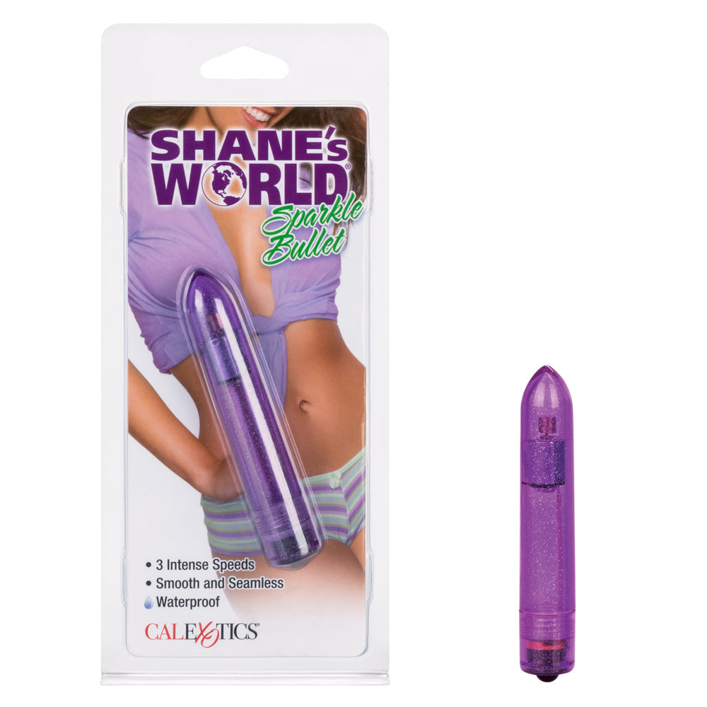 Shane's World Sparkle Bullet Purple | 716770088796 | Discreet Personal Wellness