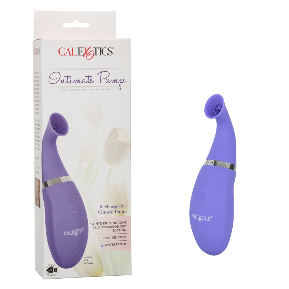 Intimate Pump Rechargeable Clitoral Pump Purple | 716770088833 | Discreet Personal Wellness
