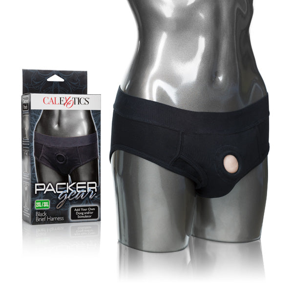 Packer Gear Black Brief Harness 2Xl/3Xl | 716770092199 | Discreet Personal Wellness