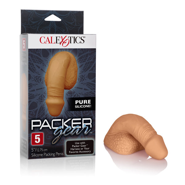 Packer Gear 5" Silicone Packing Penis Tan | 716770092687 | Discreet Personal Wellness