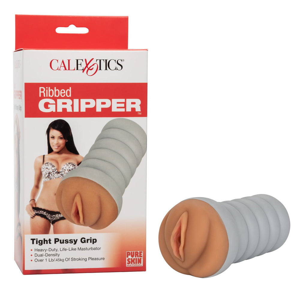 Ribbed Gripper Tight Vagina Brown | 716770093622 | Discreet Personal Wellness