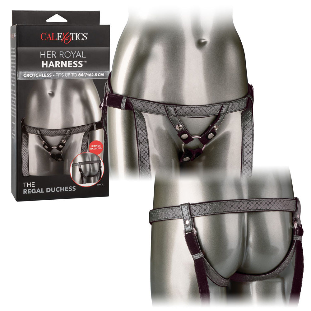 Her Royal Harness The Regal Duchess Pewter | 716770094537 | Discreet Personal Wellness