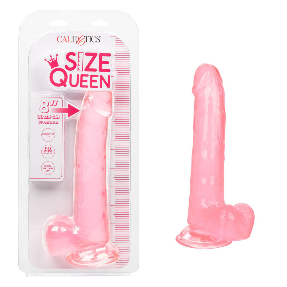 Size Queen 8" Pink | 716770096548 | Discreet Personal Wellness