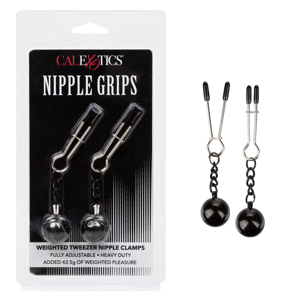 Nipple Grips Weighted Tweezer Nipple Clamps | 716770097453 | Discreet Personal Wellness