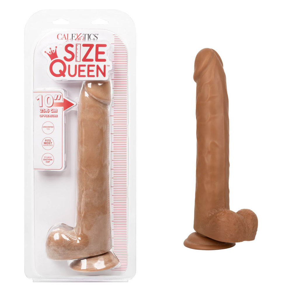 Size Queen 10" Brown | 716770098689 | Discreet Personal Wellness