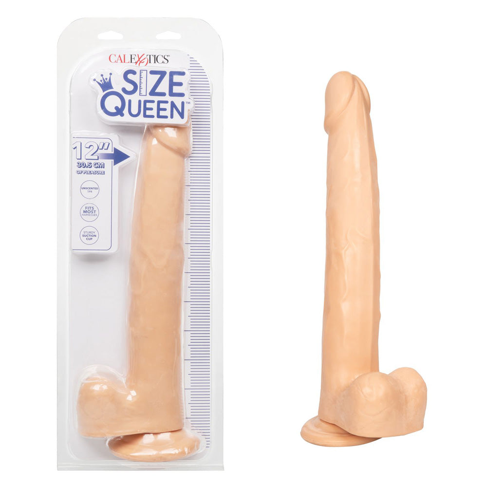 Size Queen 12" Ivory | 716770098702 | Discreet Personal Wellness