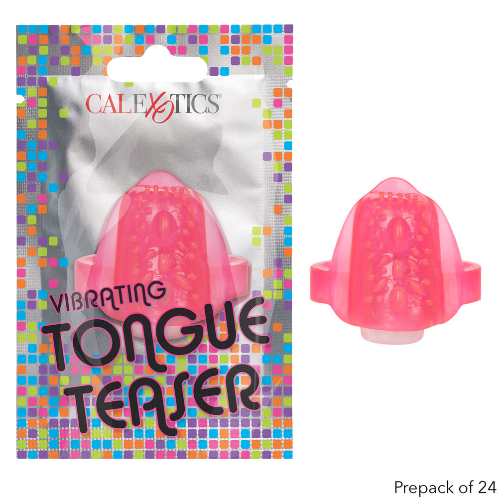 Foil Pack Vibrating Tongue Teaser Prepack Of 24 Pink | 716770099556 | Discreet Personal Wellness