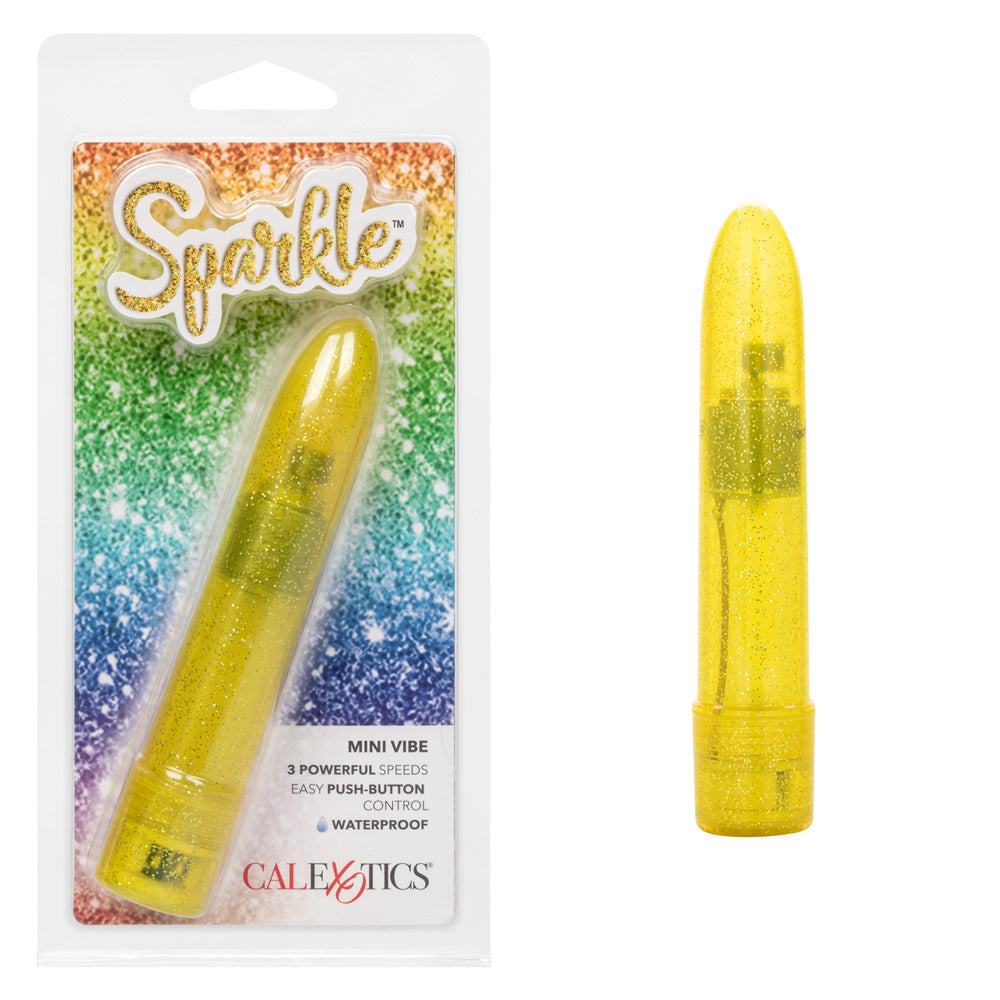 Sparkle Mini Vibe Yellow | 716770100993 | Discreet Personal Wellness