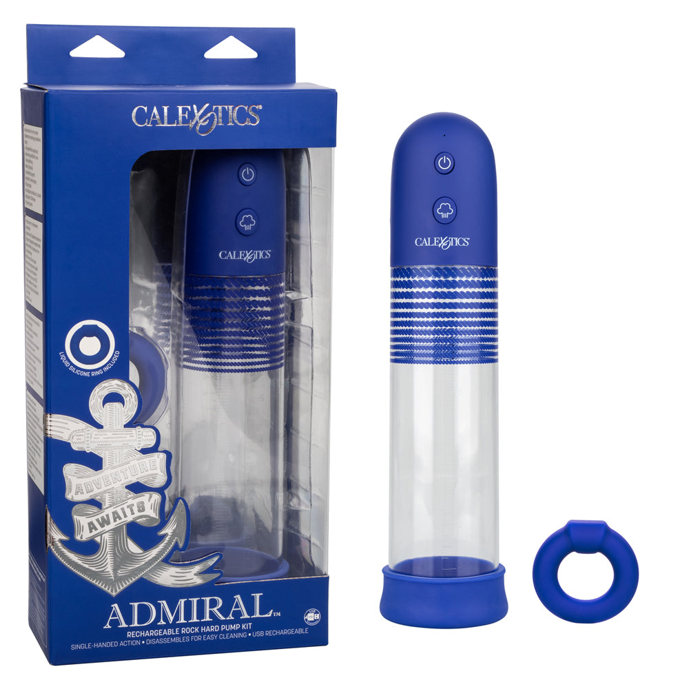 Admiral Rechargeable Rock Hard Pump Kit | 716770101570 | Discreet Personal Wellness