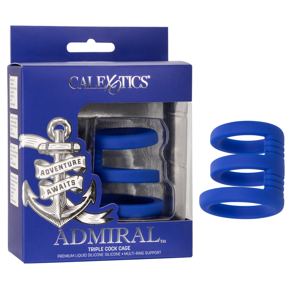 Admiral Triple Penis Cage | 716770101617 | Discreet Personal Wellness