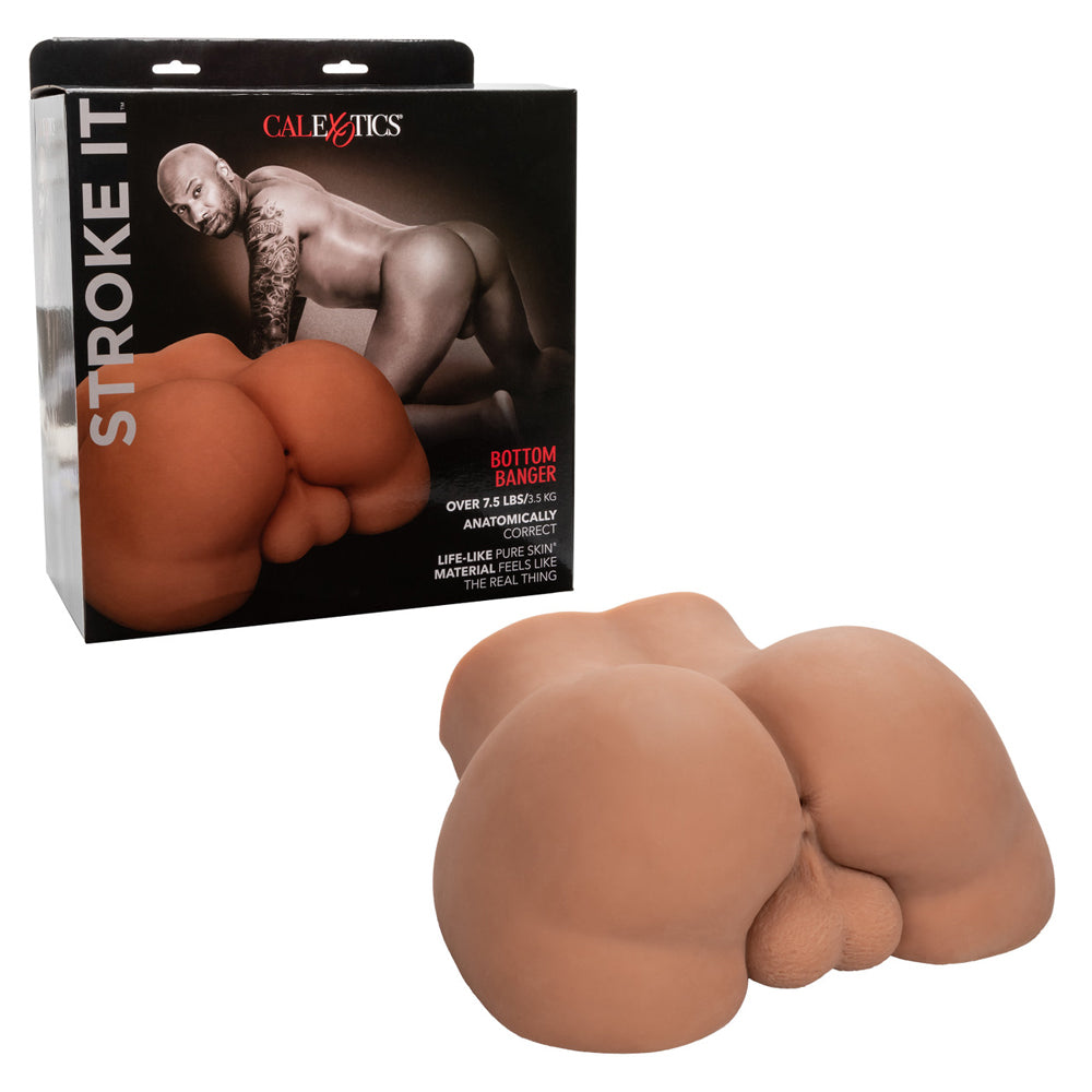 Stroke It Bottom Banger Brown | 716770103123 | Discreet Personal Wellness