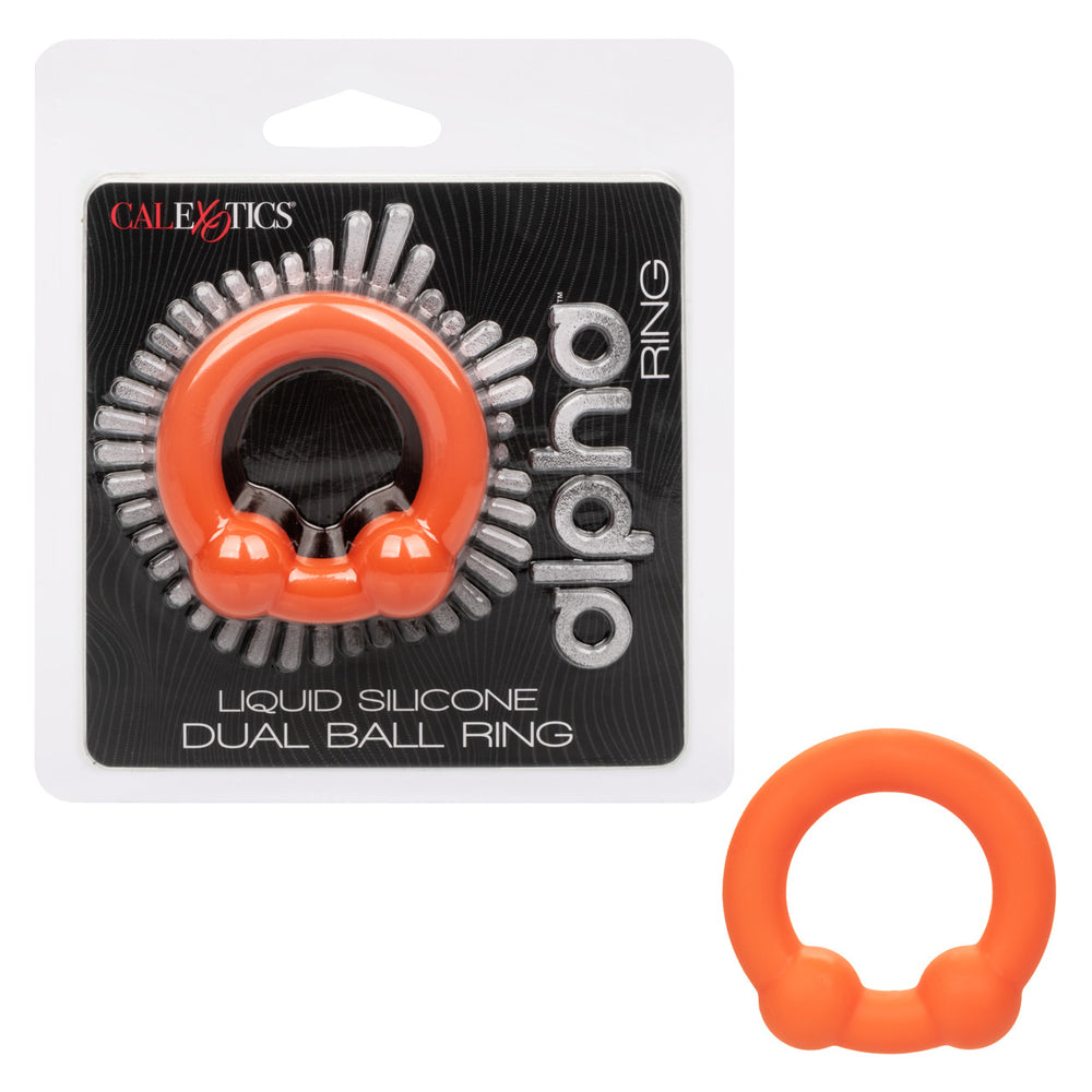 Alpha Liquid Silicone Dual Ball Ring | 716770104205 | Discreet Personal Wellness