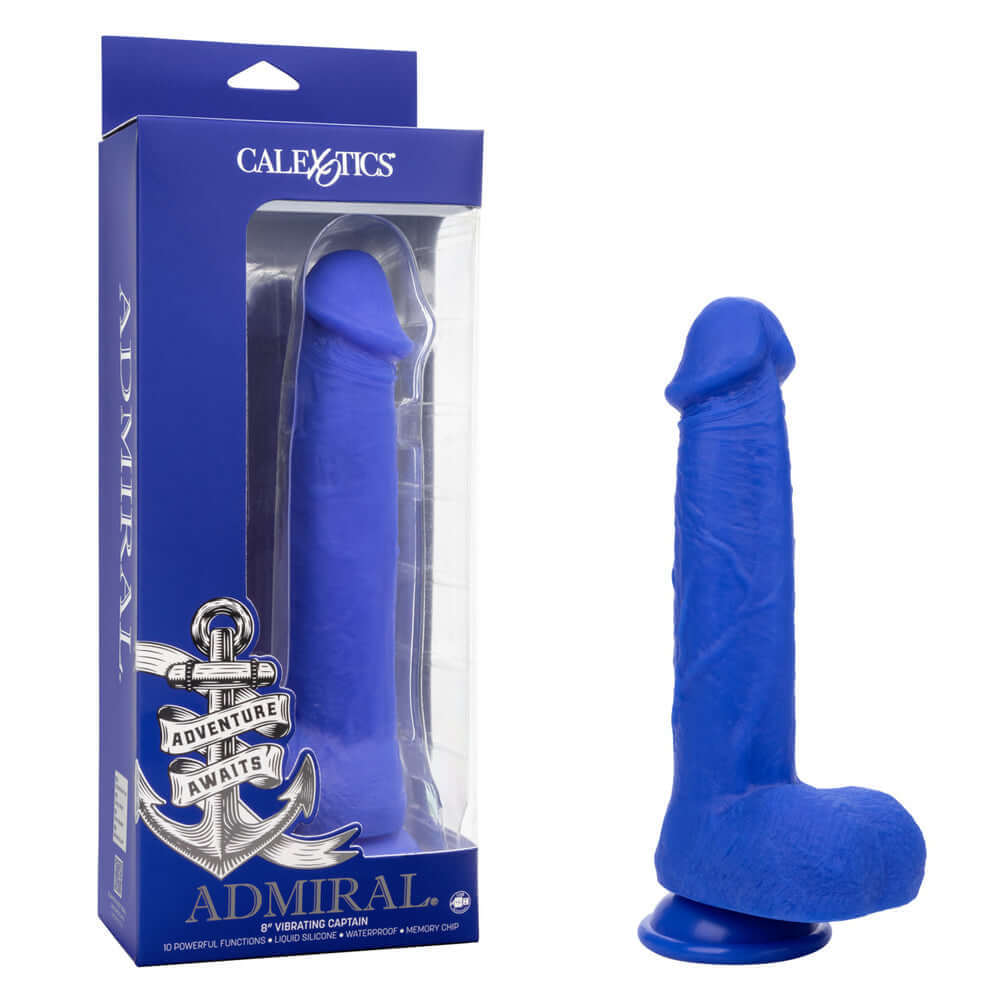 Admiral 8" Vibrating Captain | 716770105271 | Discreet Personal Wellness