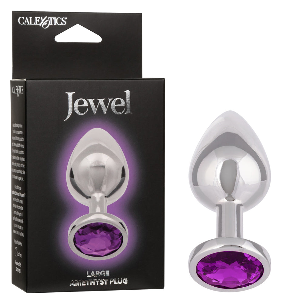 Jewel Large Amethyst Plug | 716770106537 | Discreet Personal Wellness