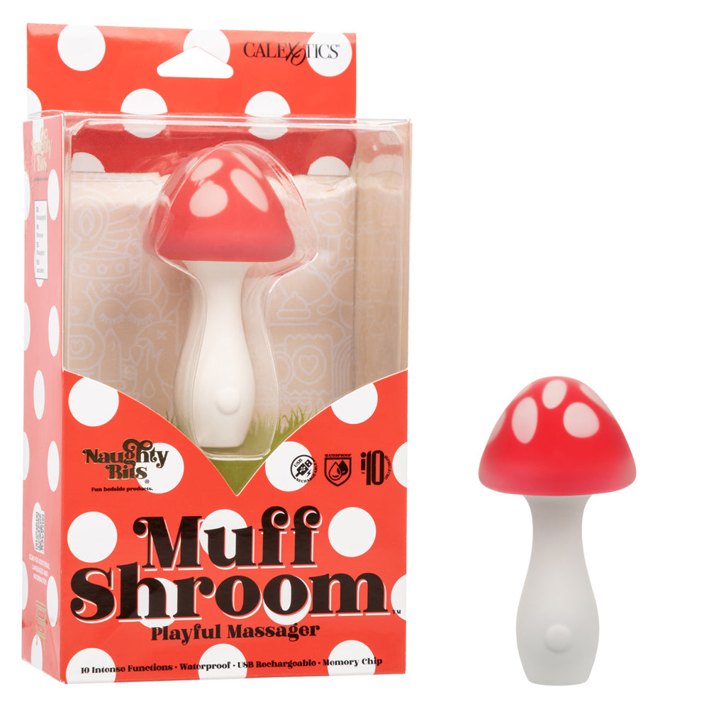 Naughty Bits Muff Shroom Playful Massager | 716770107008 | Discreet Personal Wellness