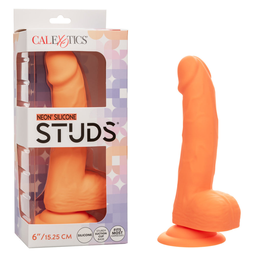 Neon Silicone Studs 6" Orange | 716770108616 | Discreet Personal Wellness