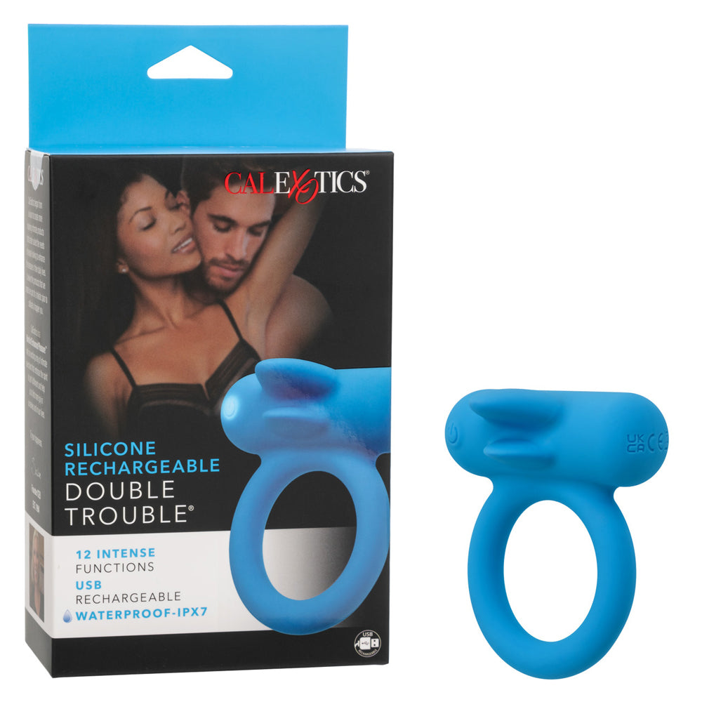 Silicone Rechargeable Double Trouble | 716770111098 | Discreet Personal Wellness