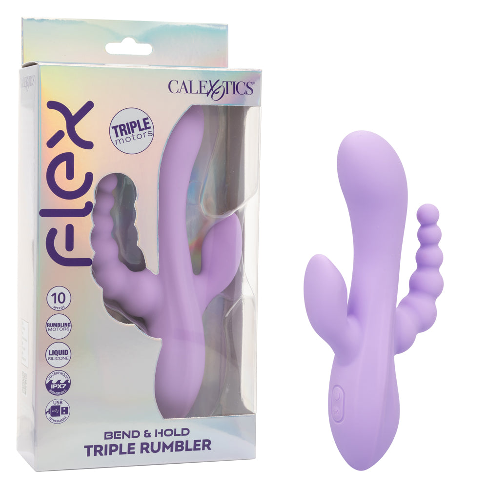 Flex Bend & Hold Triple Rumbler | 716770111708 | Discreet Personal Wellness