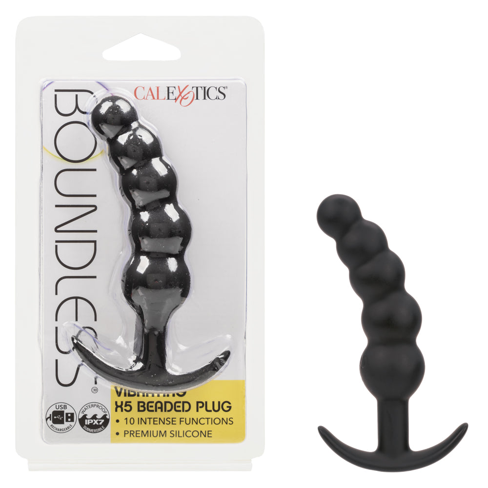 Boundless Vibrating X5 Beaded Plug | 716770111913 | Discreet Personal Wellness