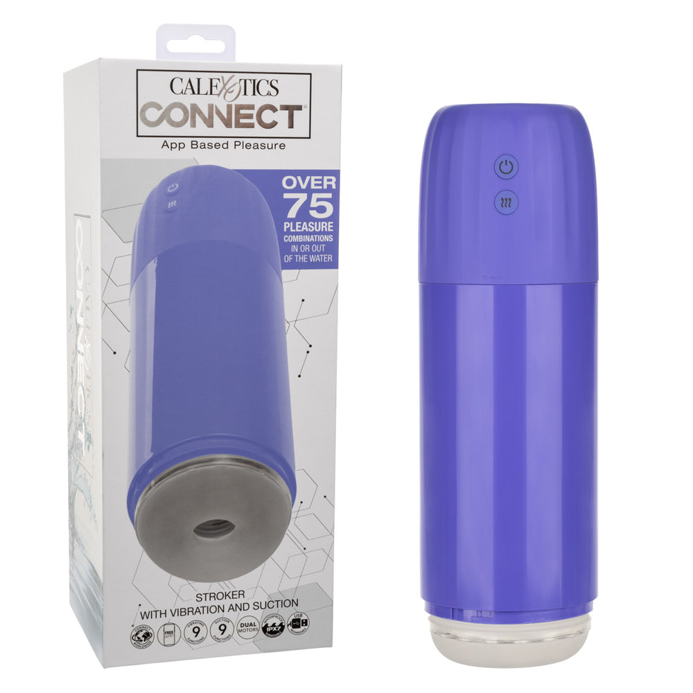 Calexotics Connect Stroker With Vibration And Suction | 716770112149 | Discreet Personal Wellness