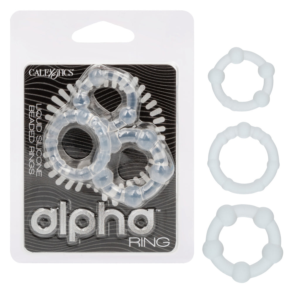 Alpha Liquid Silicone Beaded Rings | 716770112392 | Discreet Personal Wellness