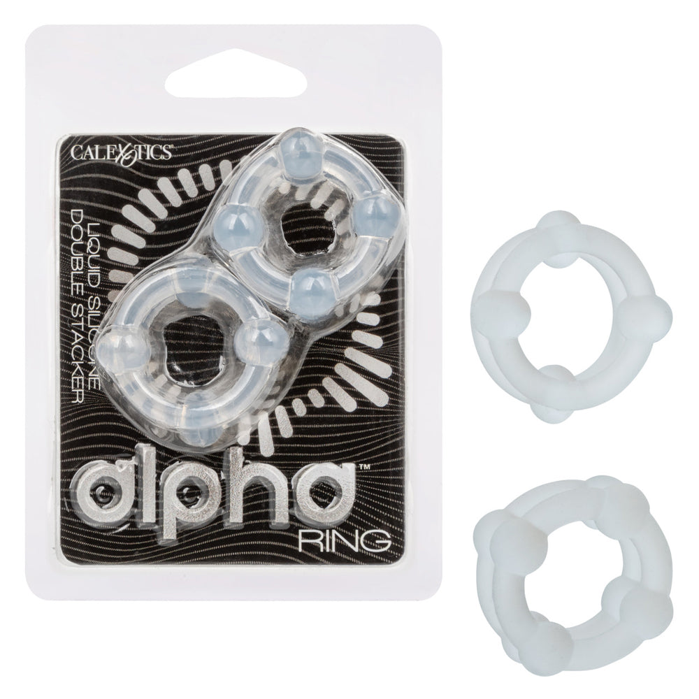 Alpha Liquid Silicone Double Stacker | 716770112408 | Discreet Personal Wellness