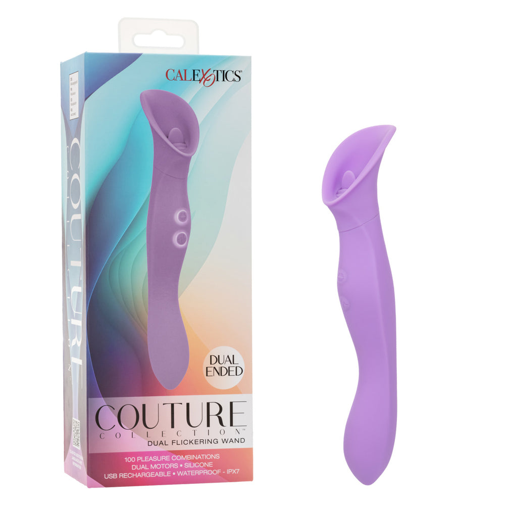 Couture Collection Dual Flickering Wand | 716770112507 | Discreet Personal Wellness
