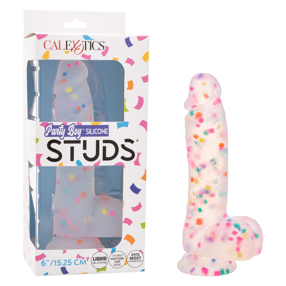 Party Boy Silicone Studs 6" | 716770112873 | Discreet Personal Wellness