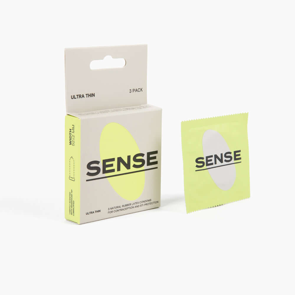 Sense Condoms 3pc Ultra Thin | 724994322169 | Discreet Personal Wellness