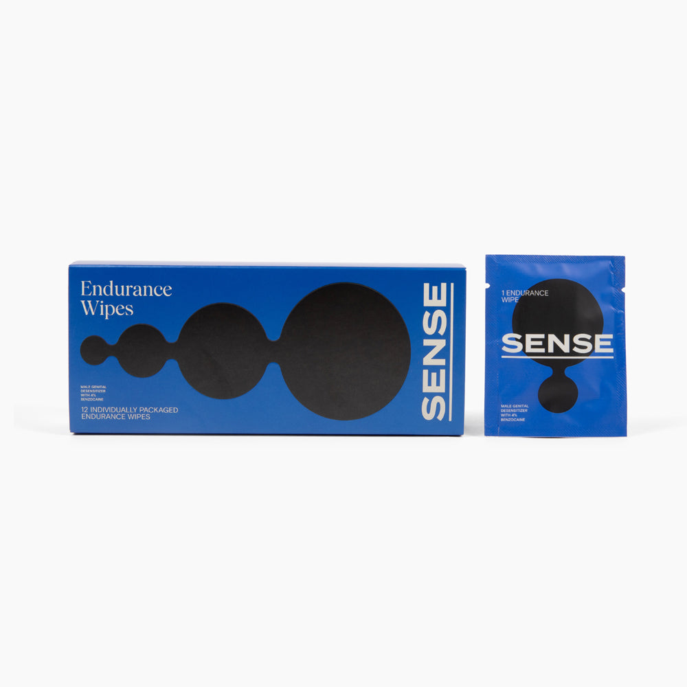 Sense Endurance Wipes 12pc | 724994322527 | Discreet Personal Wellness