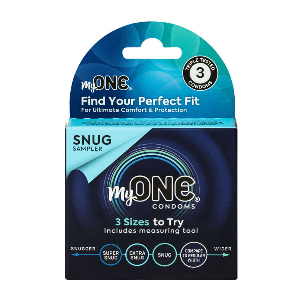 My One Snug Condoms Sampler 3Pk | 726893115088 | Discreet Personal Wellness