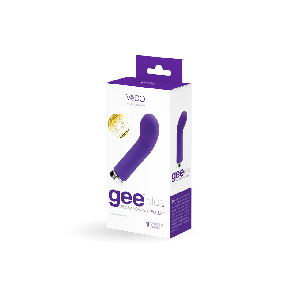 GeePlus Rechargeable Vibe Into You Indigo | 731882511710 | Discreet Personal Wellness