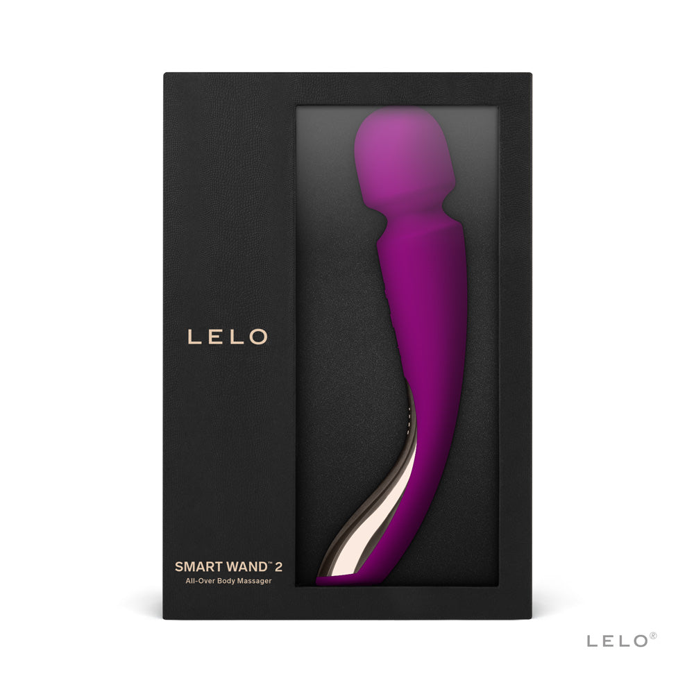 Lelo Smart Wand Medium Deep Rose | 7350075028458 | Discreet Personal Wellness