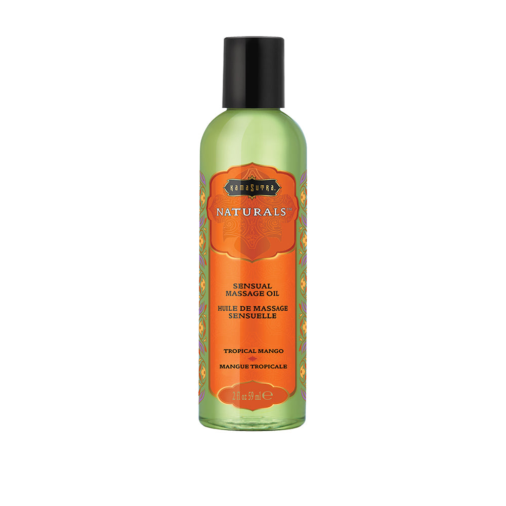 Naturals Massage Oil Tropical Mango 2 oz. | 739122102834 | Discreet Personal Wellness