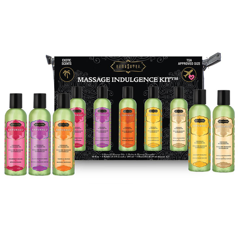 Kamasutra Massage Indulgence Kit Natural | 739122102858 | Discreet Personal Wellness
