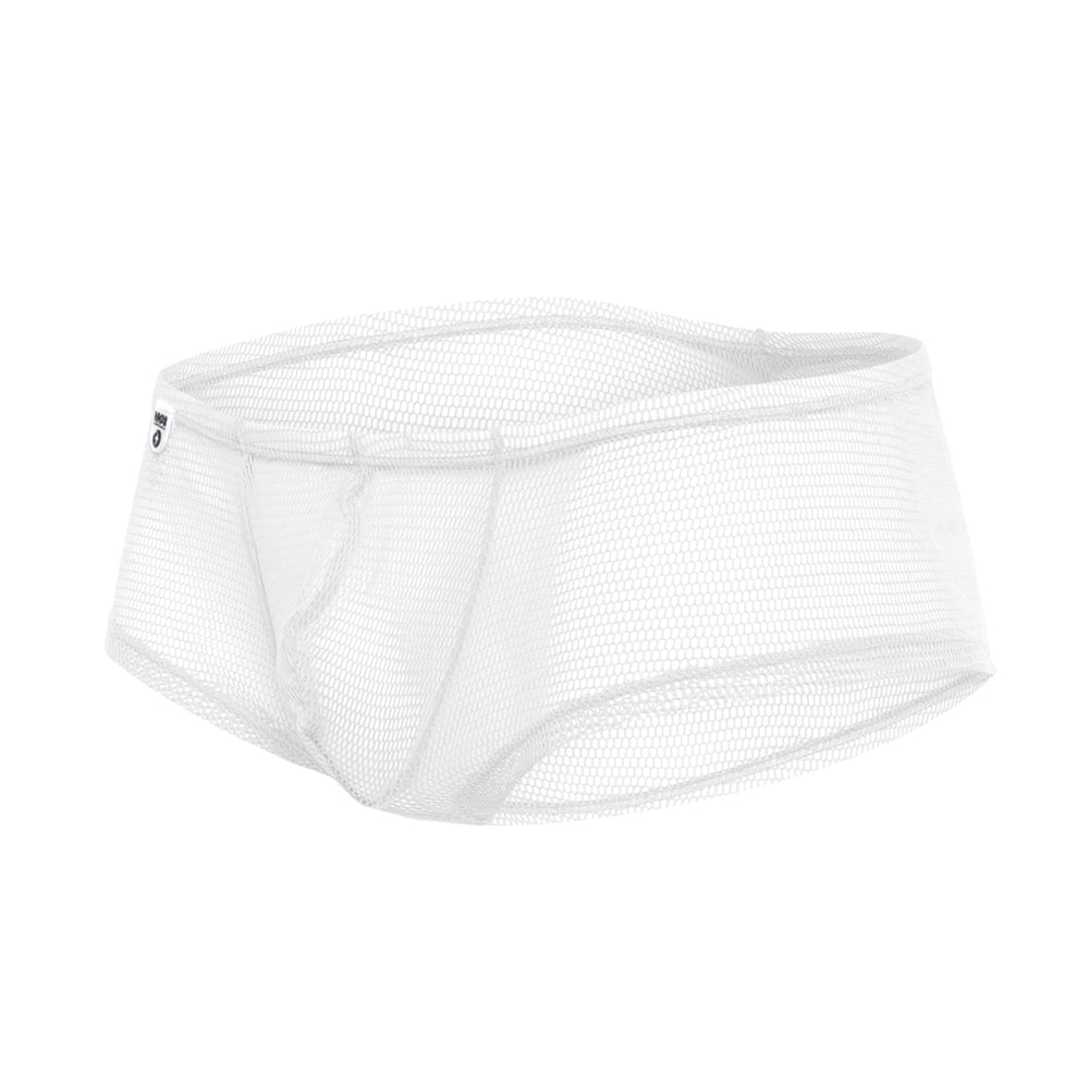Mesh Boy Short White S/M | 741360719750 | Discreet Personal Wellness