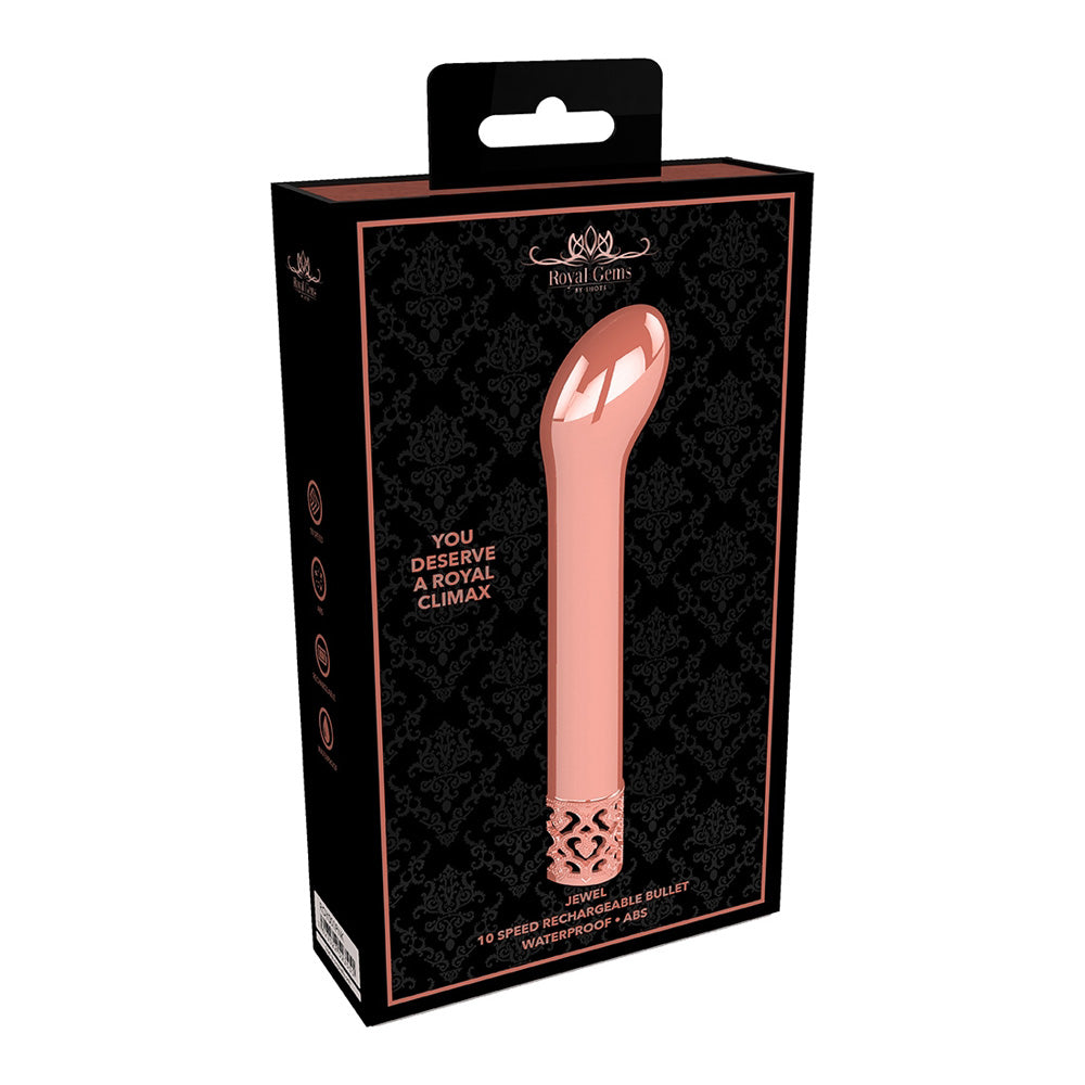 Royal Gems Jewel Rechargeable Abs Bullet Rose Gold | 7423522523537 | Discreet Personal Wellness
