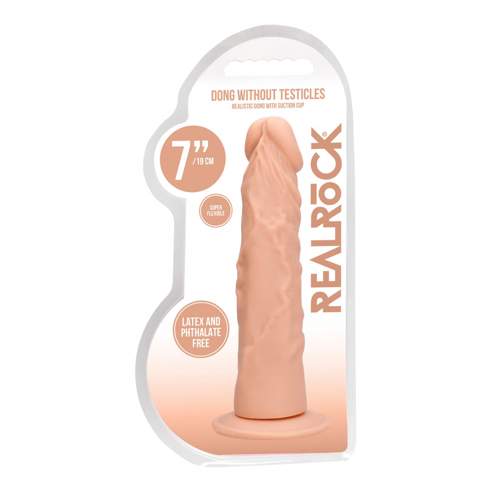 Realrock Penis Without Testicles 7" Flesh | 7423522548547 | Discreet Personal Wellness