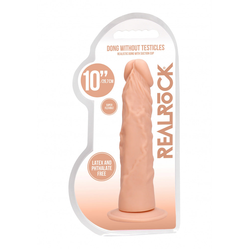 Realrock Penis Without Testicles 10" Flesh | 7423522549537 | Discreet Personal Wellness