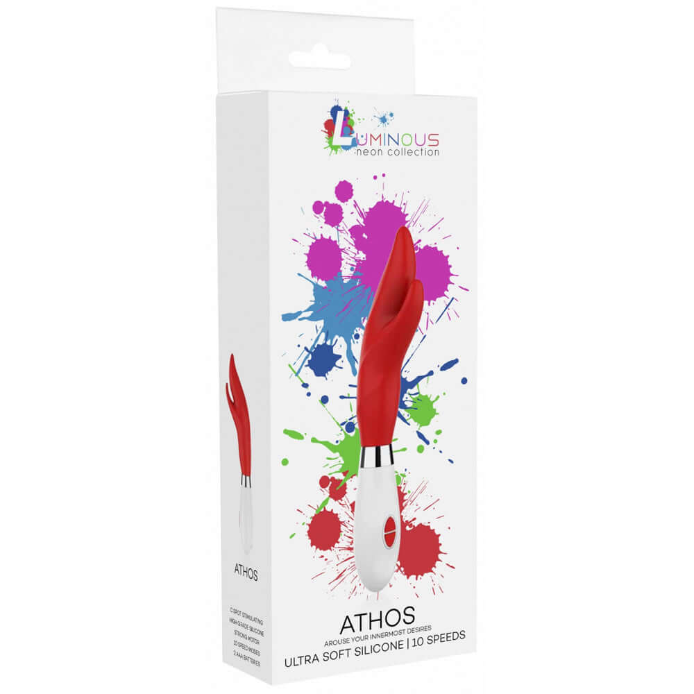 Athos Ultra Soft Silicone 10 Speeds Red | 7423522563557 | Discreet Personal Wellness