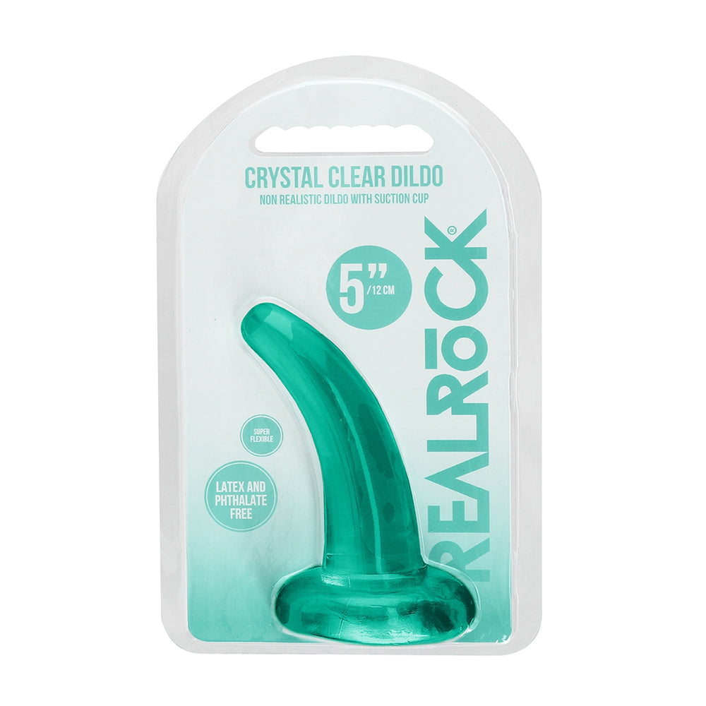 Non Realistic Dildo With Suction Cup 4.5" Turquoise | 7423522580509 | Discreet Personal Wellness